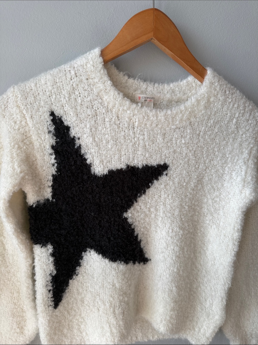 Crewcuts J. Crew Girls Star Fluffy Sweater - Picture 2 of 7